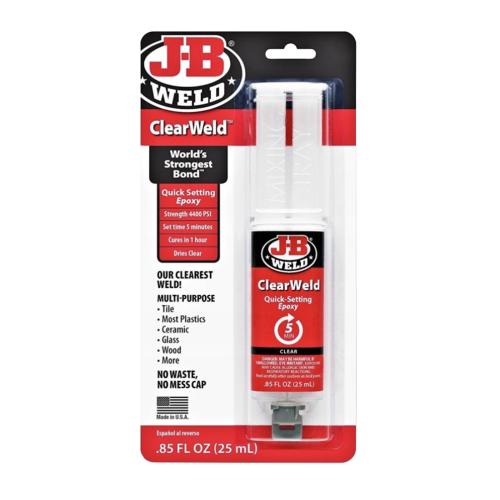 J-B WELD Lepidlo čiré rychloschnoucí expoxidové ClearWeld | 25 ml