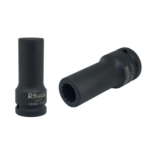 RICHMANN Hlavice nástrčná průmyslová prodloužená dvanáctihranná 3/4" | 21 mm