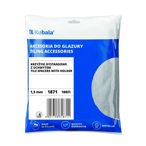 KUBALA Křížky distanční s držákem | 1,5 mm, 1bal/100ks