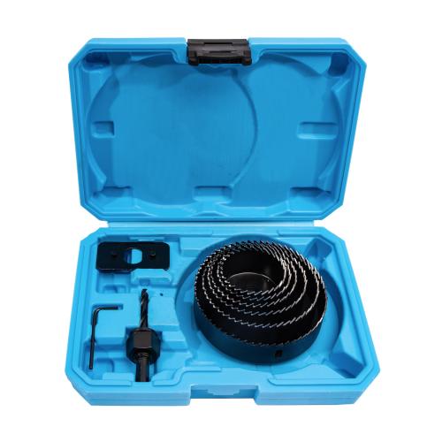 XTLINE Sada vykružovacích korunek 8 dílů | 51-102 mm, plastový box