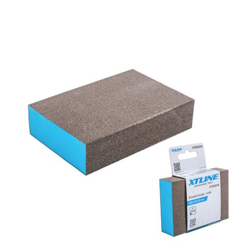 XTLINE Brusná houba tuhá | 100x70x25 mm, zr. 240