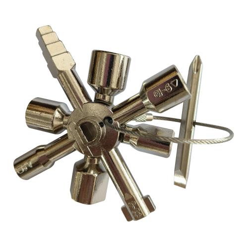 XTLINE Klíč univerzální na rozvodné skříně - třídílný