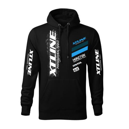 XTLINE Pánská mikina XTLINE se zipem černá | velikost XXXL