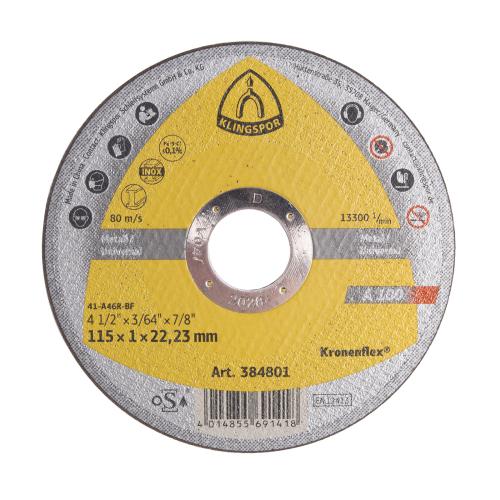 KLINGSPOR Kotouč řezný A 100 | 115x1x22,2 mm