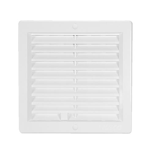 HACO Mřížka větrací uzavíratelná bílá s rámečkem | 200x200 mm