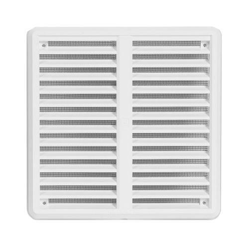 HACO Mřížka větrací se síťovinou bílá - krytka stavitelná | 175x175 mm