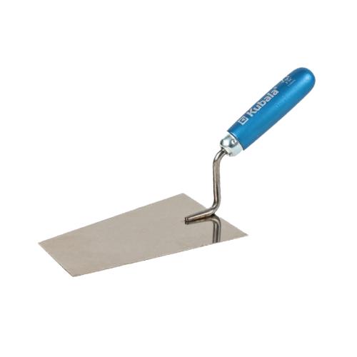 KUBALA Lžíce zednická trapézová nerezová, dřevěná rukojeť | 120x180x90 mm