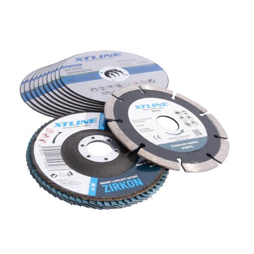 XTLINE Set řezných a brusných kotoučů | 125 mm