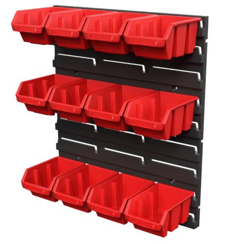 QBRICK Nástěnný regál s boxy "SET 1" | 400x360x100 mm