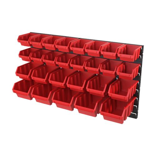 QBRICK Nástěnný regál s boxy "SET 4" | 400x160x360 mm