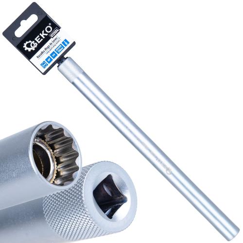 Klíč na svíčky 3/8" 16mm 250mm GEKO