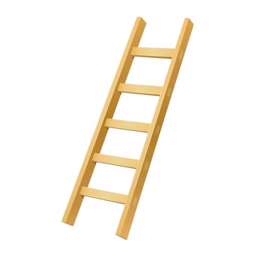 CMOL Jednostranný opěrný žebřík SADAŘ | 4 m