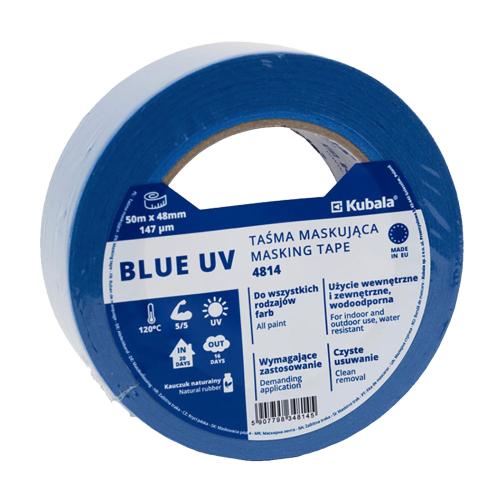 KUBALA Páska maskovací BLUE UV | 48 mm x 50 m