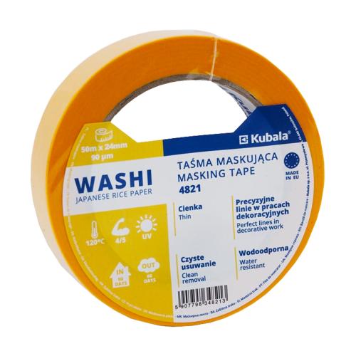 KUBALA Páska maskovací WASHI | 24 mm x 50 m