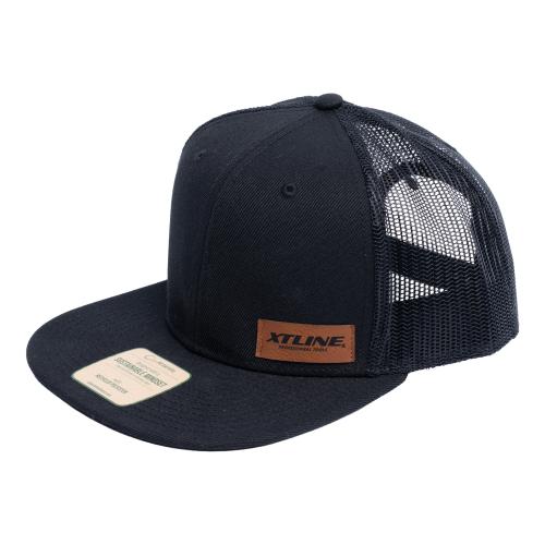 XTLINE Kšiltovka síťovaná černá rovná (snapback) XTLINE