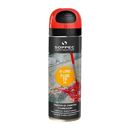 SOPPEC Značkovací sprej Soppec Fluo TP, 12M | červený, 500 ml