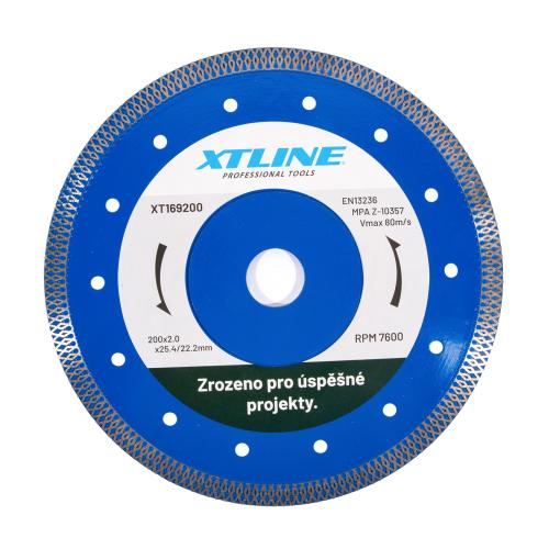 XTLINE Kotouč diamantový turbo | 230x2,0x10x25,4/22,2 mm (s redukcí 25,4 na 22,2 mm)