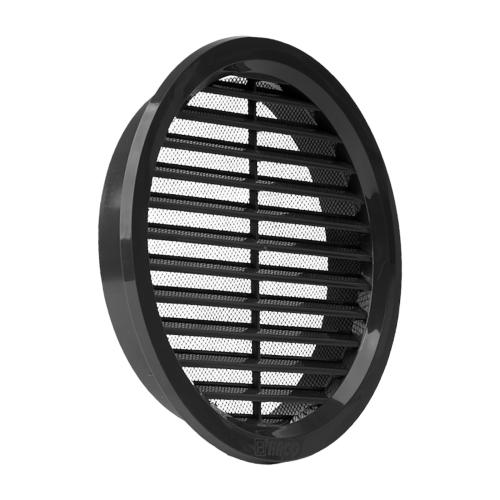 HACO Mřížka větrací kruhová se síťovinou antracit | 110 mm