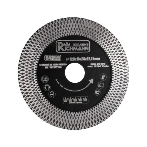 RICHMANN Kotouč diamantový TURBO HYBRID (řezný/brusný) | 125x1,9x10/20x22,2 mm