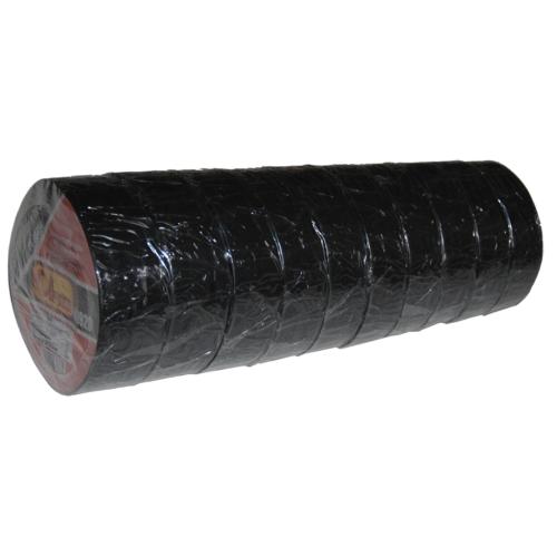 Páska izolační PVC černá 1bal/10ks (cena za 1ks) | 19 mm x 10m (balení 10 ks)