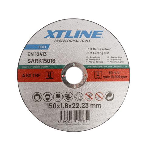 XTLINE Kotouč řezný na ocel | 150x2,5x22,2 mm