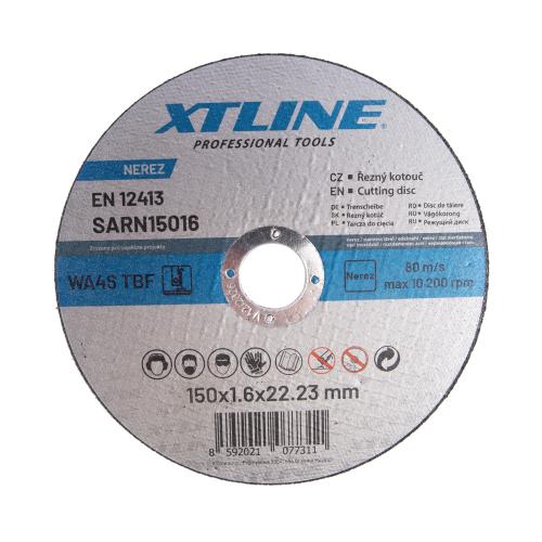 XTLINE Kotouč řezný na ocel / nerez | 150x1,6x22,2 mm
