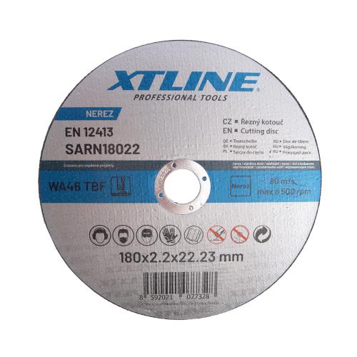 XTLINE Kotouč řezný na ocel / nerez | 180x2,2x22,2 mm