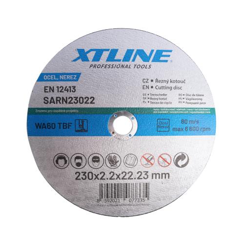 XTLINE Kotouč řezný na ocel / nerez | 230x2,2x22,2 mm