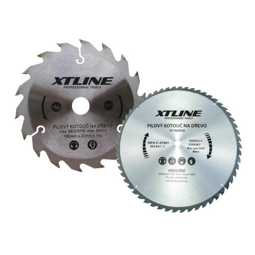 XTLINE Kotouč pilový s SK plátky | 185x1,6x30 mm, 24 zubů