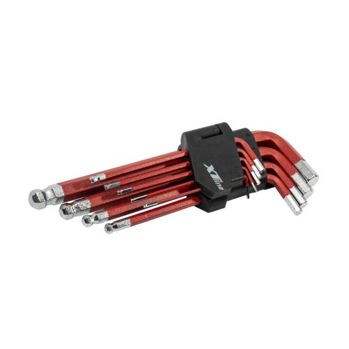 XTLINE Sada IMBUS klíčů s kuličkou 9 dílů | 1,5-10 mm