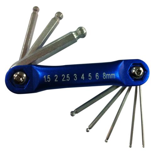 XTLINE Sada IMBUS klíčů s kuličkou 8 dílů | 1,5-8 mm