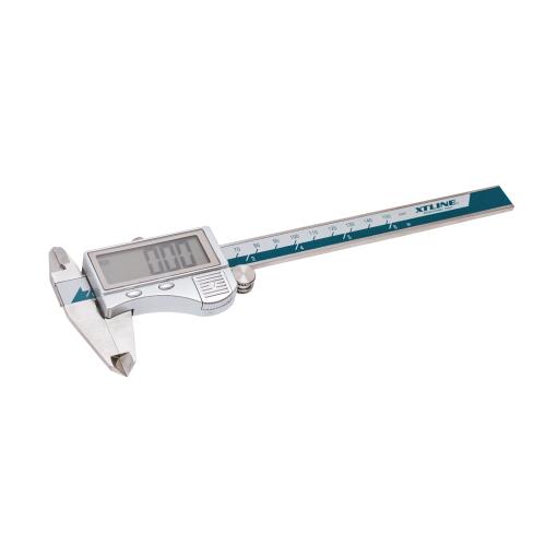 XTLINE Měřítko posuvné nerezové digitální | 150 mm, odchylka 0,01 mm