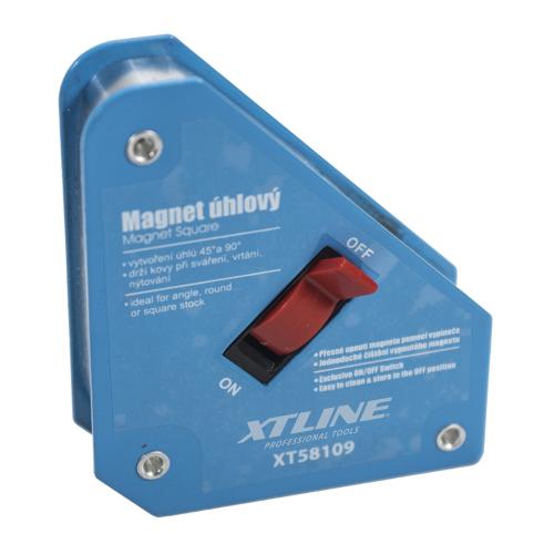 XTLINE Magnet úhlový s vypínačem | 34 kg / 130x152x28 mm