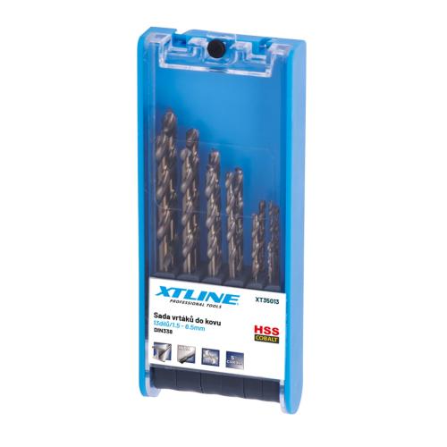 XTLINE Sada vrtáků do kovu cobalt HSS-Co 5 13 dílů | 1,5-6,5 mm, plastový obal