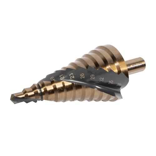 XTLINE Vrták stupňovitý HSS TiAlN | 6-38 mm, krok 3 mm (TRI)