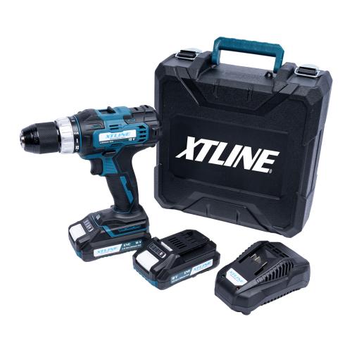 XTLINE Aku vrtačka 18 V, 40 Nm + 2 baterie 2.0 Ah + nabíječka 2.4 A