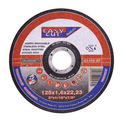 GRANDINETTI Kotouč řezný na nerez/ocel AX46S | 125x1,6x22,2 mm (balení 25 ks)