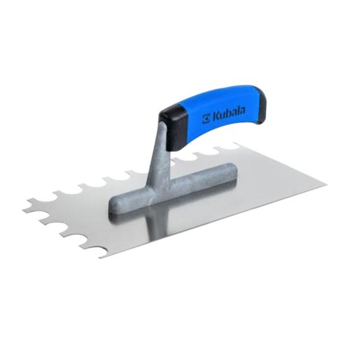 KUBALA Hladítko nerezové s půlkulatými zuby | 130x270 mm, zub 20x15 mm